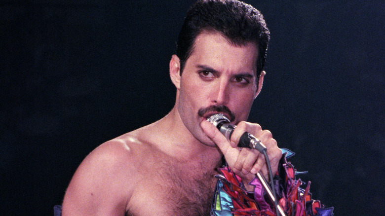 Freddie Mercury on stage