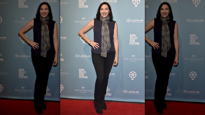 Stephanie Courtney on the red carpet for the Napa Valley Film Festival.