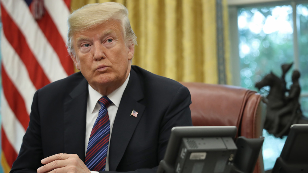 Donald Trump in the Oval Office 