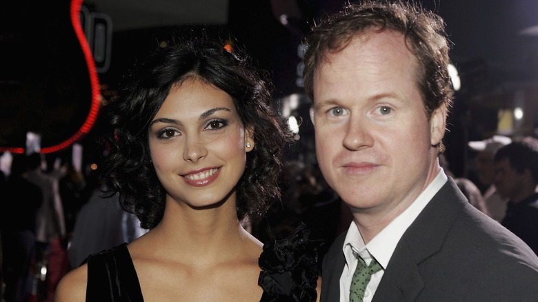 Morena Baccarin and Joss Whedon at Serenity premiere