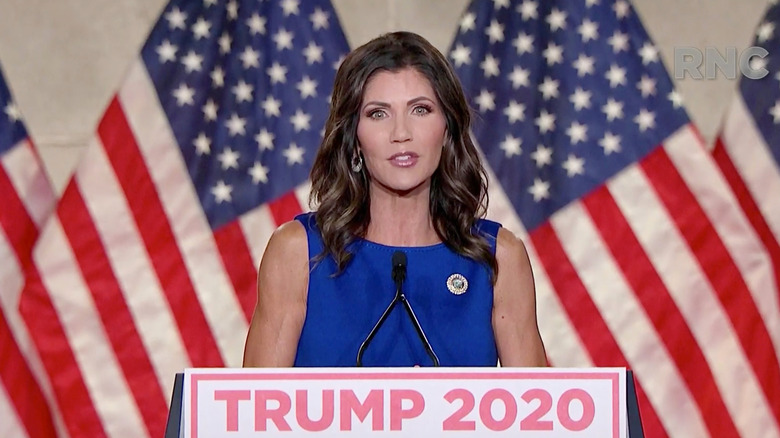 Kristic Noem in 2020 livestream