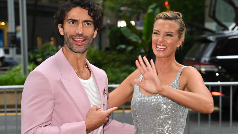 The Baldonis pose playfully at the "It Ends with Us" premiere.