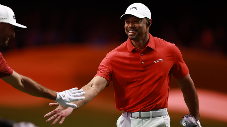 Tiger Woods playing at the Palm Beach Gardens
