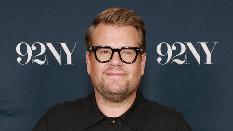 James Corden wears glasses on the red carpet at 92Y