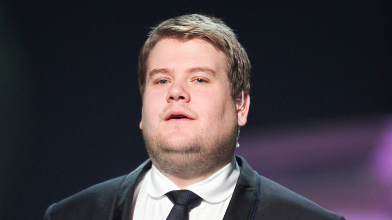 James Corden during rehearsals for The BRIT Awards in 2009.