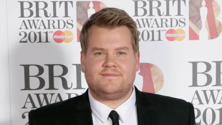 James Corden attends the red carpet during The BRIT Awards 2011.