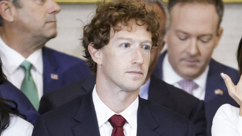 Mark Zuckerberg at the inauguration of Donald Trump