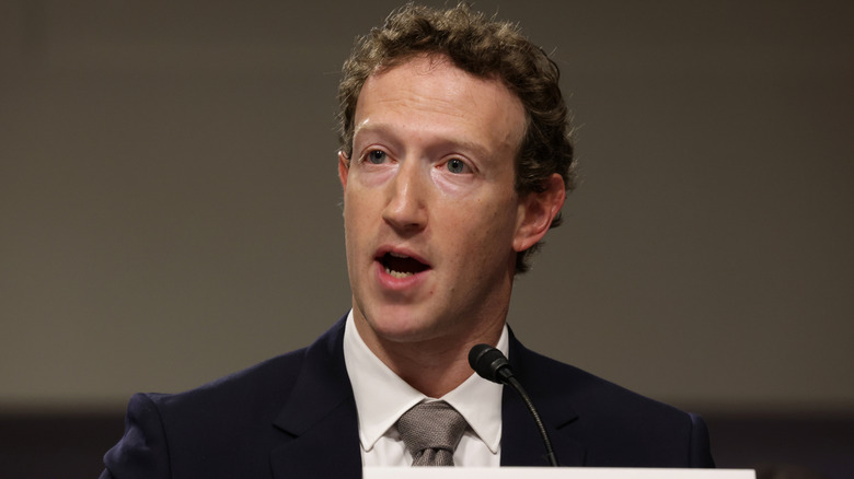 Mark Zuckerberg testifying before the Senate Judiciary Committee