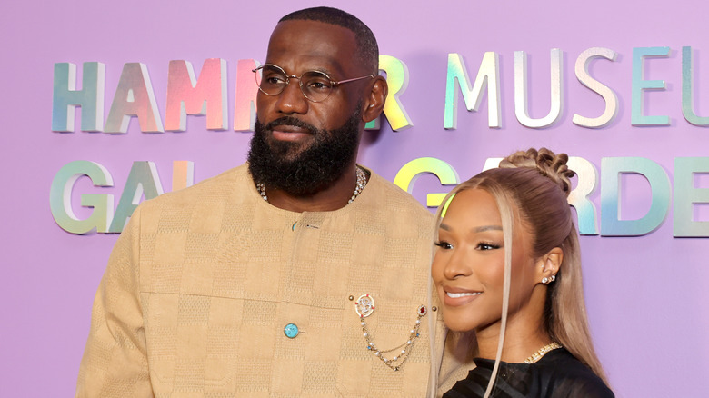Savannah and LeBron James pose in May 2025