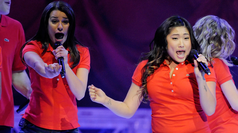 Lea Michele and Jenna Ushkowitz
