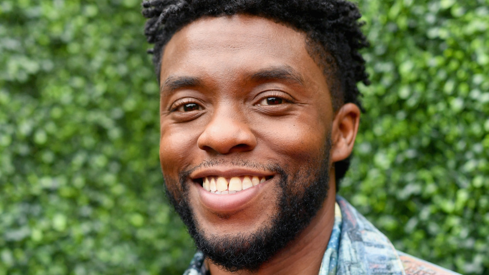 Chadwick Boseman smiling