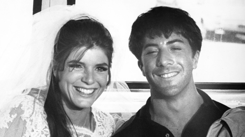Katharine Ross and Dustin Hoffman in The Graduate