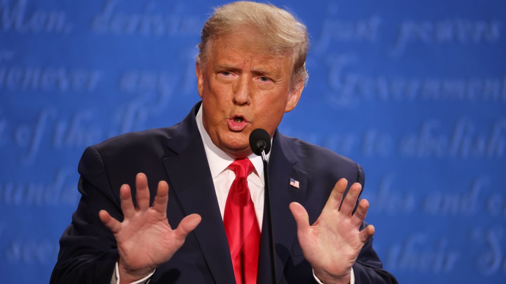 Donald Trump at the second presidential debate