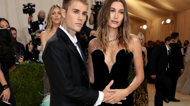Hailey and Justin Bieber at the 2021 Met Gala
