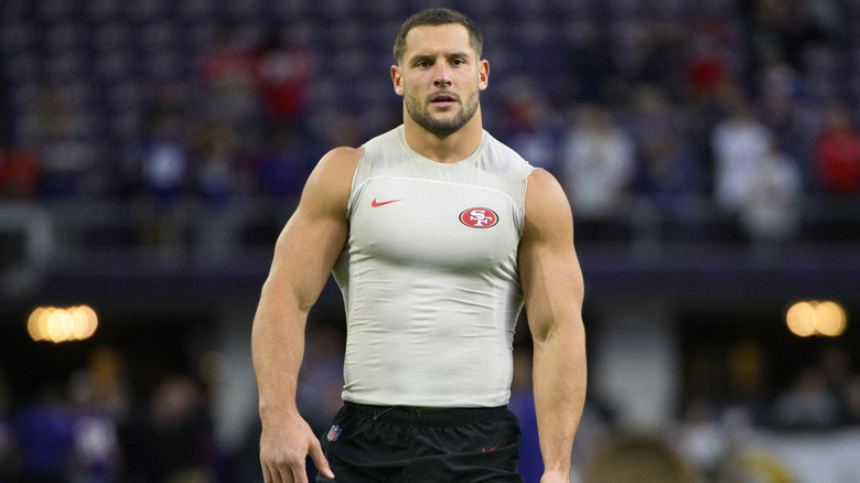 Nick Bosa serious