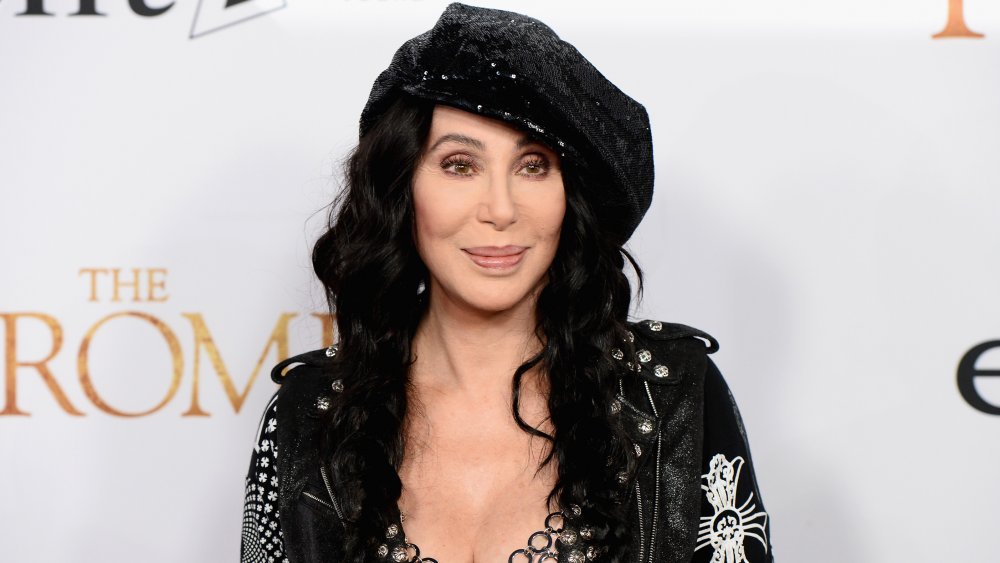Cher posing at The Promise premiere