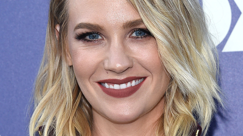 January Jones posing on the red carpet