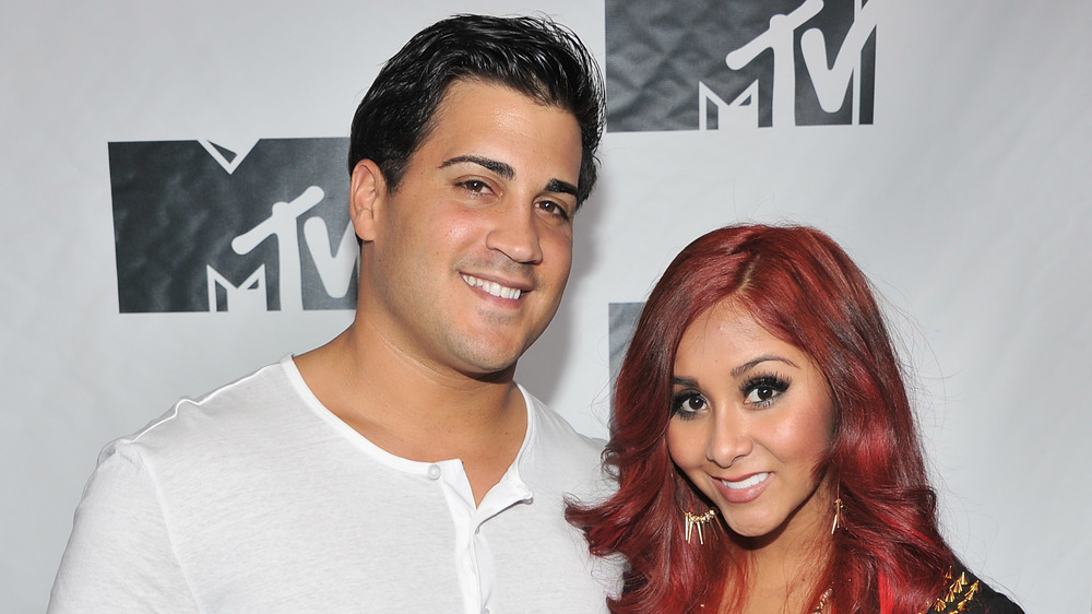 Jionni LaValle and Snooki attending MTV benefit