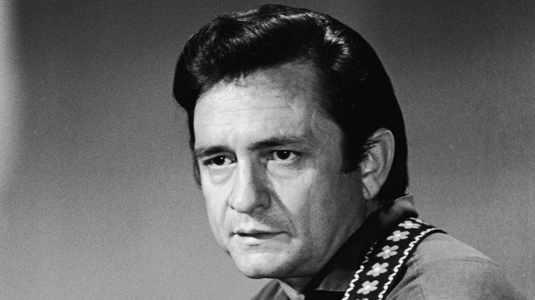 portrait of Johnny Cash