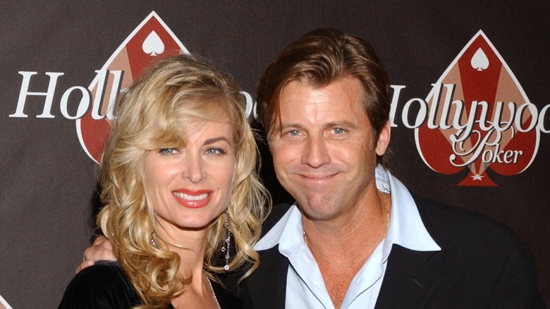 Eileen Davidson and Vincent Van Patten posing