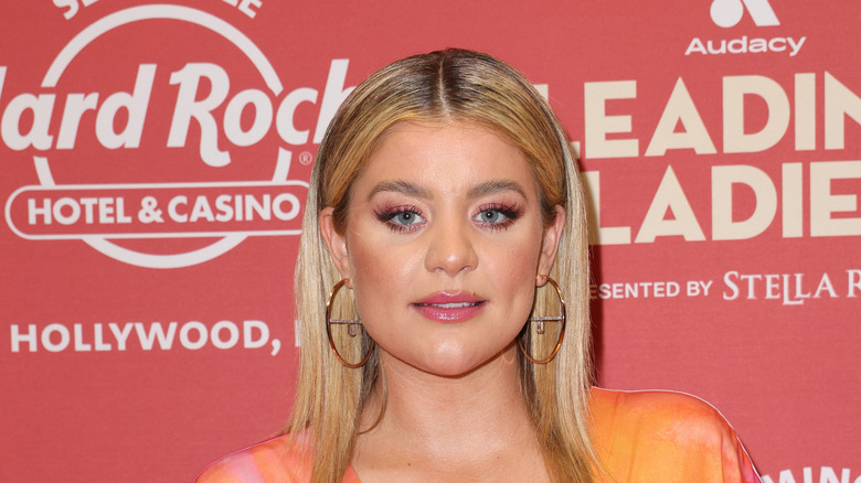 Lauren Alaina gold hoop earrings