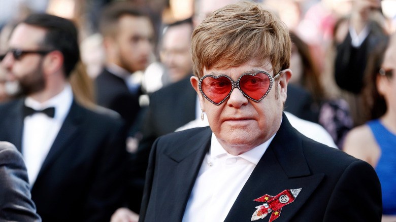 Elton John heart shades