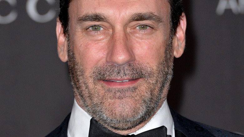 Jon Hamm poses in a tux