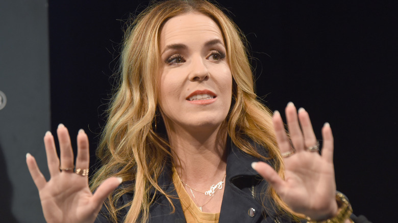 Rachel Hollis, speaking