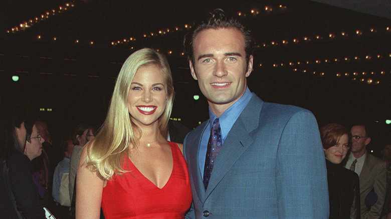 Brooke Burns and Julian McMahon smiling