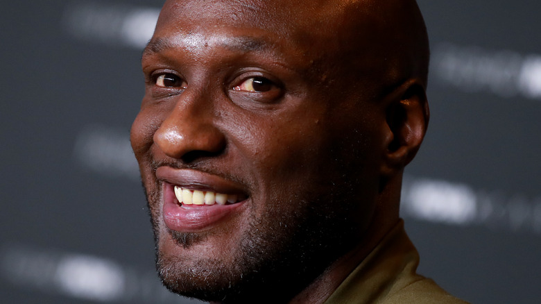 Lamar Odom smiling