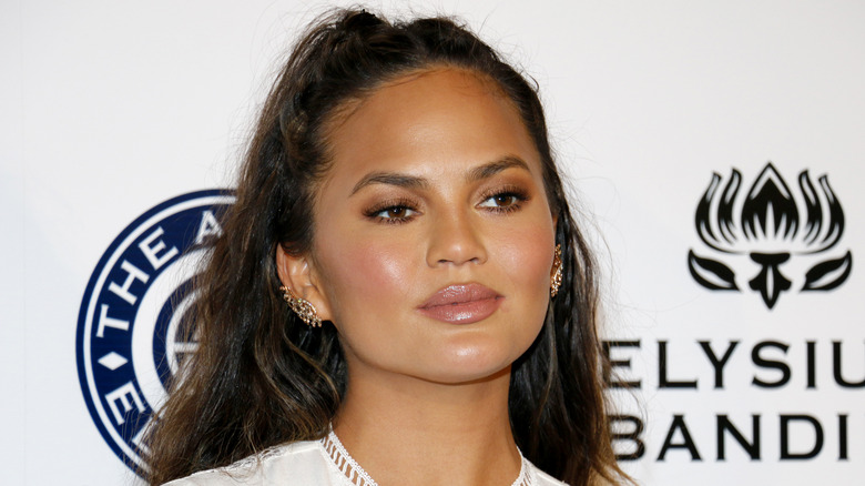 Chrissy Teigen on the red carpet