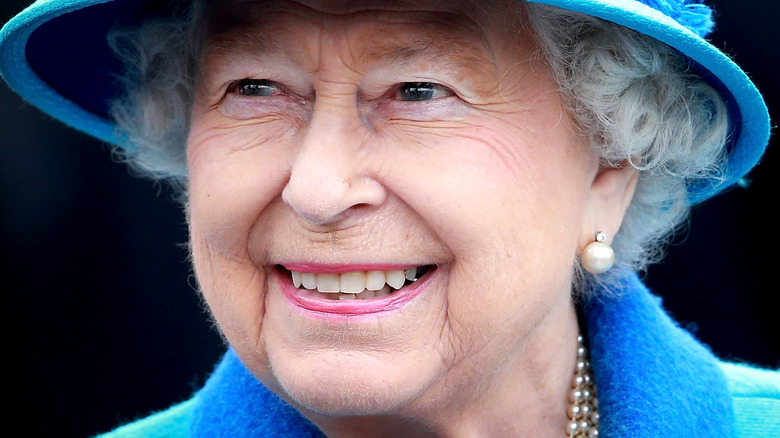 Queen Elizabeth smiling