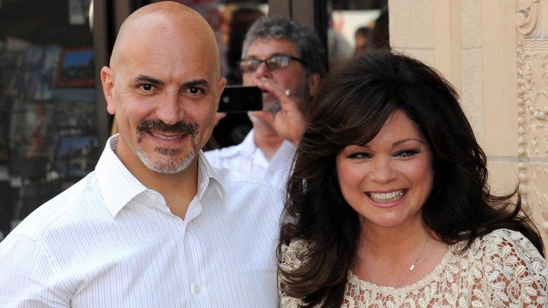 Valerie Bertinelli posing with Tom Vitale