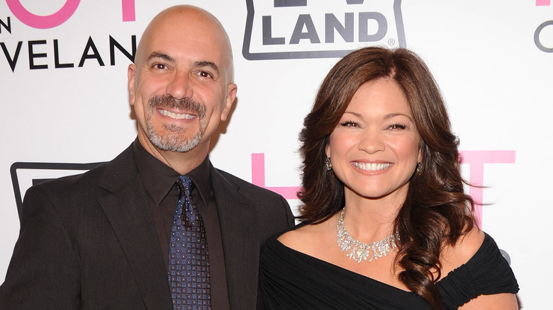 Valerie Bertinelli posing with Tom Vitale