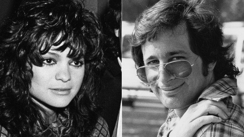 Valerie Bertinelli posing, Steven Spielberg smiling