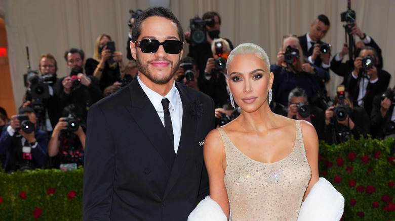 Kim Kardashian and Pete Davidson at the Met Gala