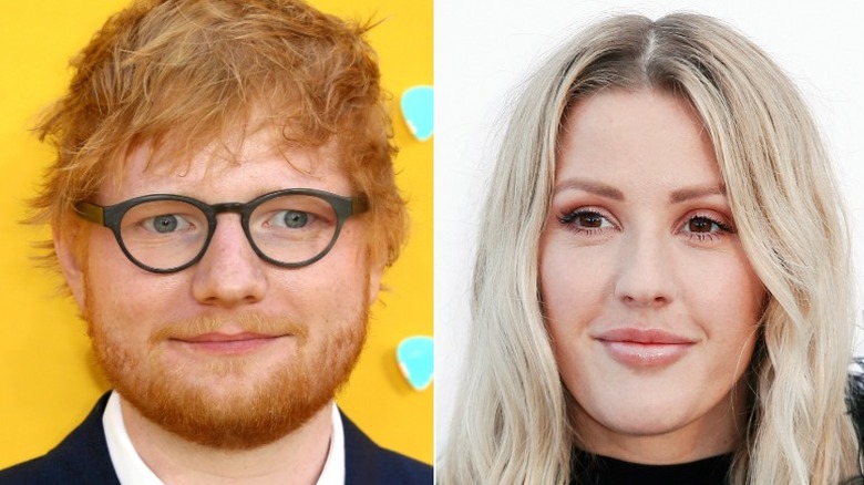 Ed Sheeran, left, and Ellie Goulding, right