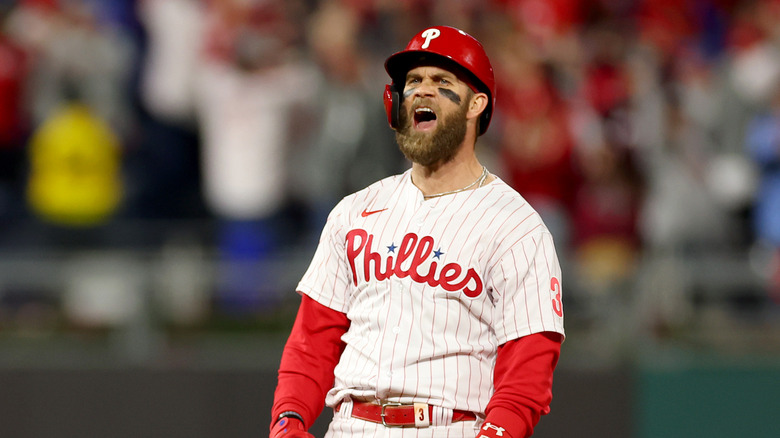 Bryce Harper screaming
