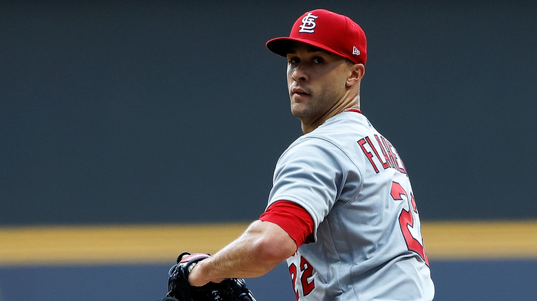 Jack Flaherty pitching