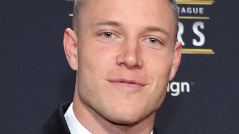 Christian McCaffrey posing