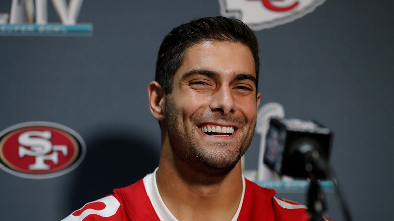 Jimmy Garoppolo smiling