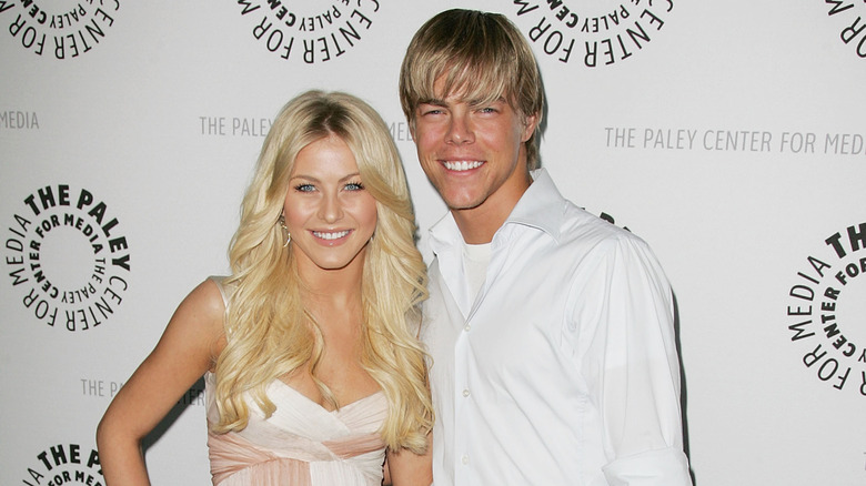 Julianne Hough and brother Derek Hough arriving at the Paley Center for Media's 25th annual Paley Television Festival at the Arclight Cinema