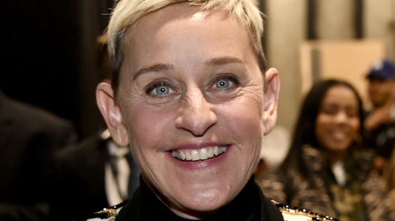 Ellen DeGeneres smiling