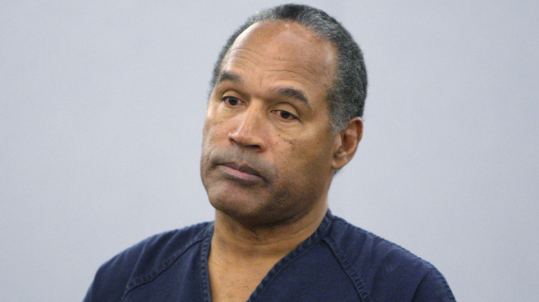 O.J. Simpson staring into distance