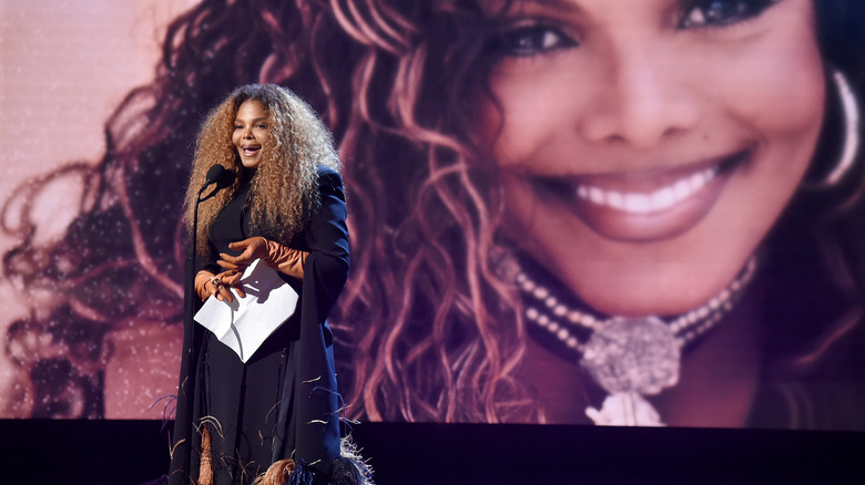 Janet Jackson being inducted into the Rock & Roll Hall of Fame 