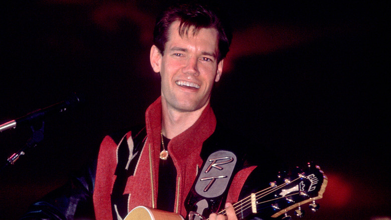 Young Randy Travis performing at Wisconsin State Fair