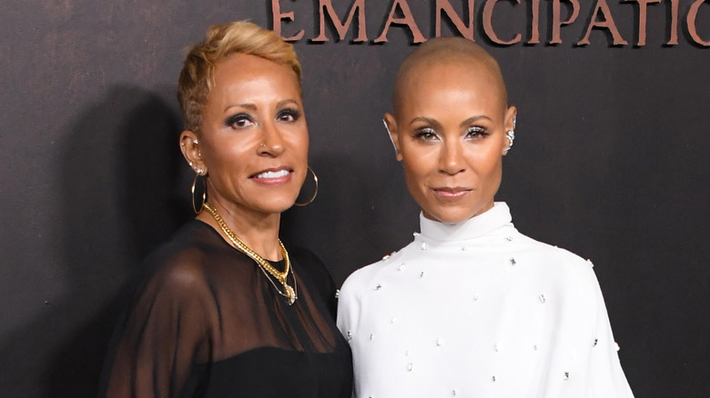 Jada Pinkett Smith and Adrienne Banfield-Norris pose in 2022