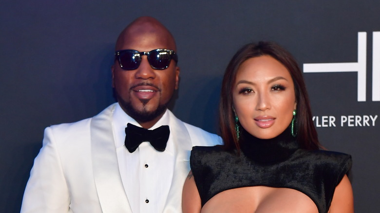 Jeezy and Jeannie Mai on red carpet
