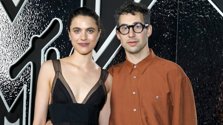 Jack Antonoff and Margaret Qualley smiling