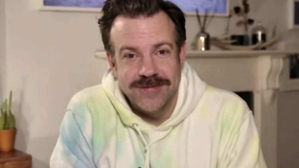 Jason Sudeikis speaks during the 78th Annual Golden Globe Awards Virtual General Press Room on February 28, 2021.